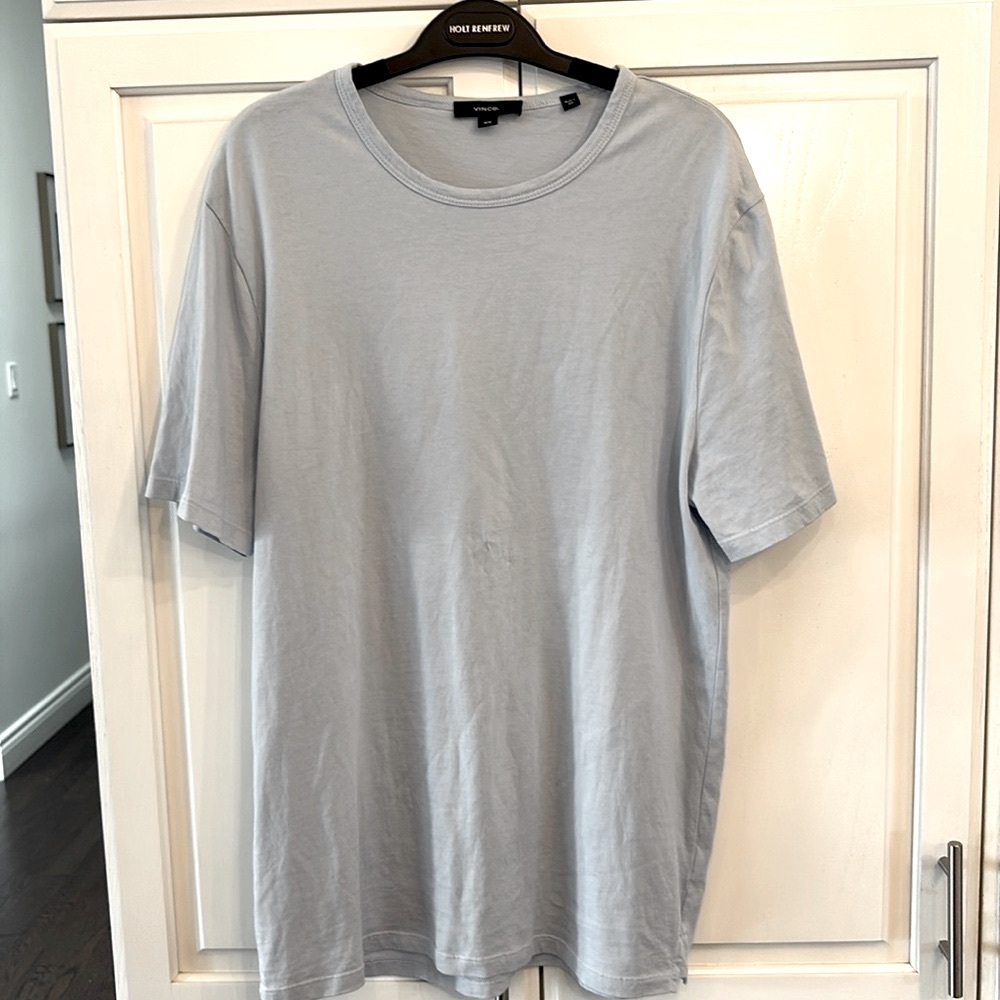 VINCE Blue Garment Dye T-Shirt- size M